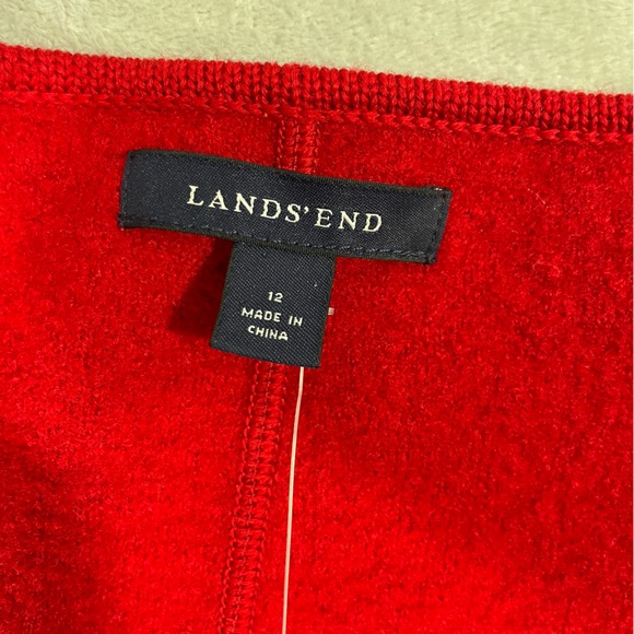 - NWT Lands End Red Wool Button blazer. - Picture 4 of 14